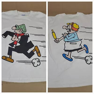 Vintage 90s Andy Capp Comic T Shirt  1993 DBL Sided Rare  • $120