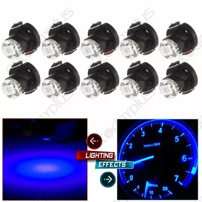 10x Blue T4/T4.2 Neo Wedge LED Bulb Gauge Instrument Cluster HVAC Climate Lights • $8.87