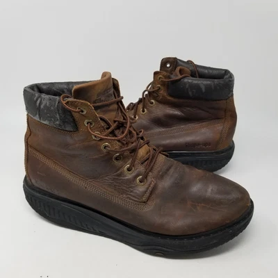 $69.99 • Buy Skechers 66507 Boots Men Size 13 Brown Leather Shape Ups Work Shoes Lace Up