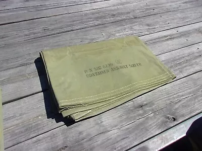 MILITARY SURPLUS A-21 CARGO BAG PARACHUTE CANVAS TARP -COVER ONLY-- 8x9 FT -ARMY • $58