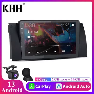  2G+64G 9INCH Android 13 For BMW E38 E39 E53 X5 GPS Navigation Car Stereo Radio • $129.38