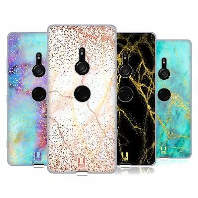 $9.85 • Buy Head Case Designs Glittery Marble Prints Gel Case & Wallpaper For Sony Phones 1