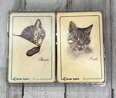 Chessie & Peak Railroad Purr-fect Transportation 2 Decks Playing Cards Cat • $22.02