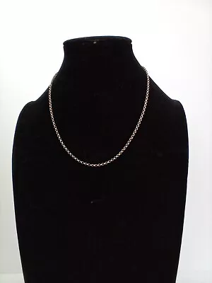 Antique 9ct Rose Gold Belcher Chain Necklace 44cm 5 Barrel Clasp Delicate • £175