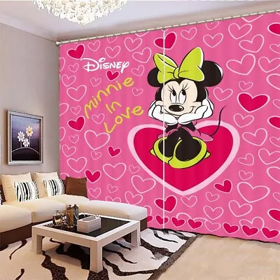 £173.88 • Buy Cute Mickey Mouse Hands 3D Curtain Blockout Photo Printing Curtains Drape Fabric