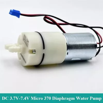 DC 3.7V 5V 6V 7.4V Micro Mini 370 Diaphragm Pump Self-priming Suction Water Pump • $3.25