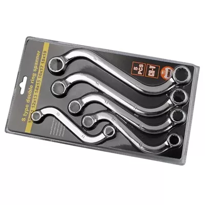 Set S-Shaped Wrench Set Practical Double 12 Point Box Ends Wrench Repair Tool • $44.06