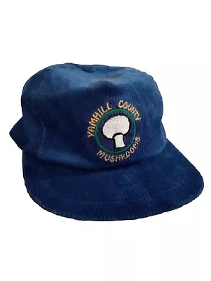 Vintage Yamhill County Oregon MUSHROOM Hunter  Snapback Hat Adult Trucker M / L  • $30