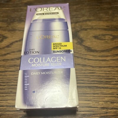 $15.99 • Buy L'OREAL COLLAGEN MOISTURE FILLER DAILY MOISTURIZER 2 OZ BIN Rare