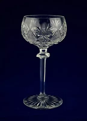 Val St Lambert Crystal  BERNCASTEL  Claret Wine Glass - 14.5cms (5-3/4 ) Tall • £24.50