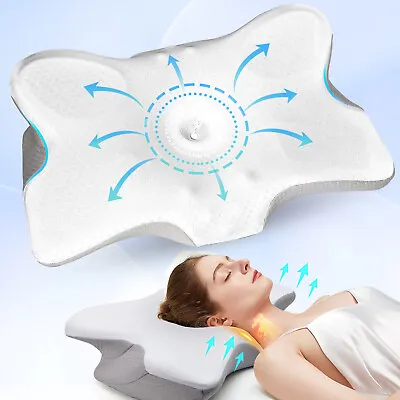 Cervical Pillow For Neck Pain ReliefOrthopedic Neck Support Pillow For Side • $26.91