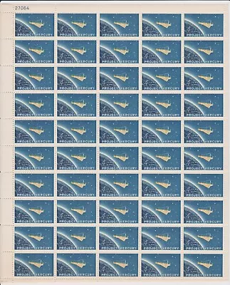 Scott # 1193 Project Mercury & John Glenn Mint Stamp Sheet Of 50 • $50