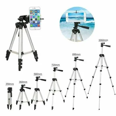 Professional Camera Tripod + Stand Holder +Bag For Smart Phone IPhone Samsung UK • £8.99