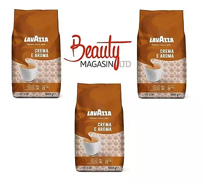 (Pack Of - 3) Lavazza Crema E Aroma Roasted Coffee Beans 1kg • £33.44