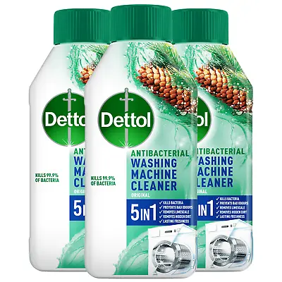 Dettol Original Washing Machine Cleaner Anti Bacterial Limescale Remover 250ml • £8.09