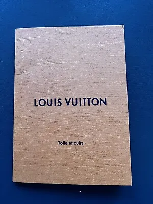 Louis Vuitton Orange Paper Booklet Toile Et Cuirs Canvas And Leather 8cm X 11cm • £14.46