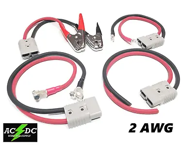 Battery Cable Anderson SB175 Assembly 2 Gauge AWG To Lug Terminal 600A Clamp • $500