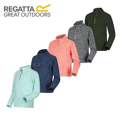 £9.99 • Buy Regatta Shay Kids Boys Girls Half Zip Fleece Jacket Jumper Top Jersey RRP £20