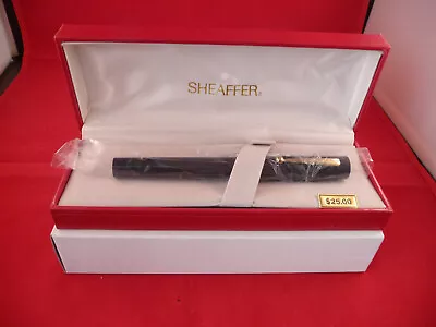 Sheaffer Vintage No-nonsense Style Cartridge Pen--black--gold Trim-gold Med Nib • $40