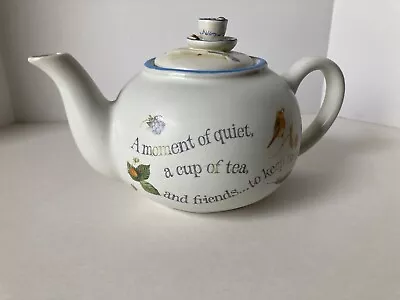 Marjolein Bastin Teapot Gardening Nature Birds Butterflies Bees Moment Of Quite • $11