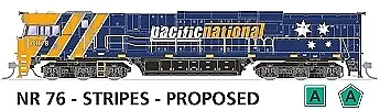 SDS Models HO NR76 PN Stripes Proposed NR Class DCC SOUND SUITS AUSCISION • $371.30
