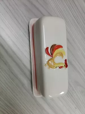 Vintage Rare 1960 Japan Holt Howard Rooster Ceramic Butter Dish Collectible  • $47