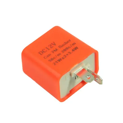 LED Adjustable Motorcycle Flasher Relay Turn Signal Indicator Flash 2 Pin 12V • $4.59