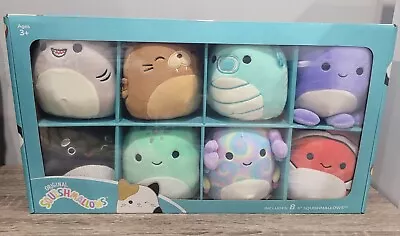 Squishmallows 8-Pack Mini 5  Plush Sea Creature Sheldon Kai Violet Ricky Bruce • $54.95