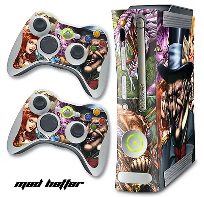 Skin Decal Wrap For Xbox 360 Original Gaming Console & Controller Xbox360 HATTER • $8.95