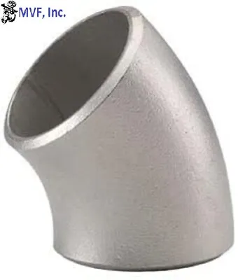 1-1/2  Schedule 10 Long Radius Butt Weld 45° Elbow 304/L Stainless SB020818304 • $32.50