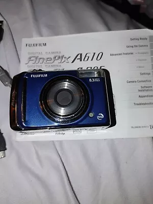 Fujifilm FinePix A Series A805 8.3MP Digital Camera Blue EUC Excellent With Case • $20.50