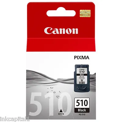 £22.99 • Buy 1 X Canon PG-510, PG510 Black Original OEM PIXMA Inkjet Cartridge  