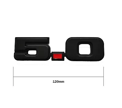 5.0 Side Fender Trunk Emblem Badge W Red Dot Fit For Ford Mustang GT V8 Black • $9.99