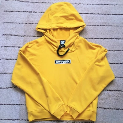 £44.47 • Buy Beyoncé IVY PARK Long Sleeve Hooded Yellow Pullover Hoodie - Size M