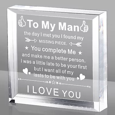 To My Man Gift For Him Anniversary Birthday Gifts For Boyfriend I Love You Gi... • $16.65