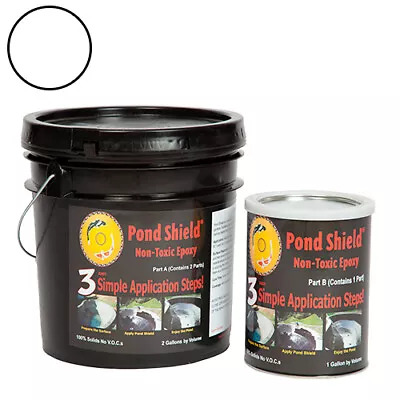 Pond Armor Pond Shield Non-Toxic Epoxy Paint - 3 Gallon WHITE • $409.95