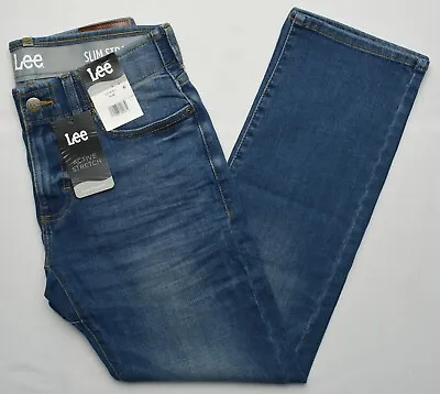 Lee #11332 NEW Men's Slim Straight Active Stretch Motion Flex Waistband Jeans • $27.99