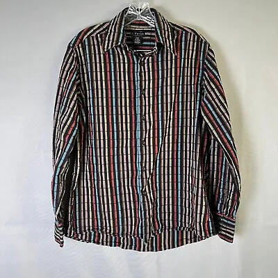 J. Ferrar Shirt Mens Size M 15-15.5 Modern Fit Button Up Long Sleeve Casual • $6.99