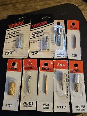 Lot Of 9 Vintage Nos Ungar Solder Tips More Pl 133 6366 333 101 331 Pl 153  • $34.99