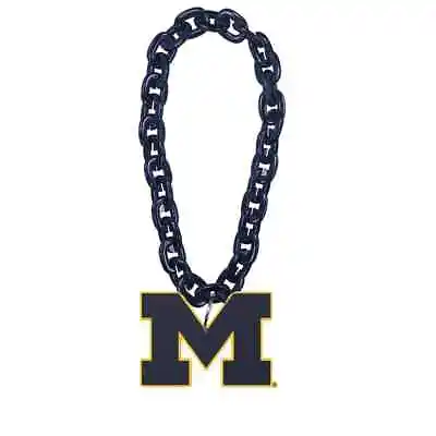 Michigan Wolverines Fan Chain Necklace Foam 4 Colors! • $31.99