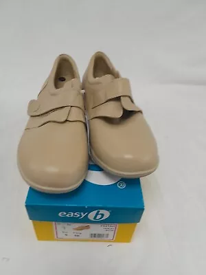 Ladies Easy B Wide Fitting Shoes Size 9 - 'Healey' Beige -fitting 8E • £18