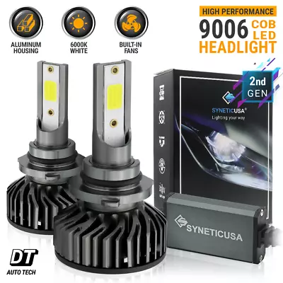 Syneticusa HB4 9006 LED Headlight Bulb Fog Light Kit 6000K White Low Beam 5000lm • $24.98