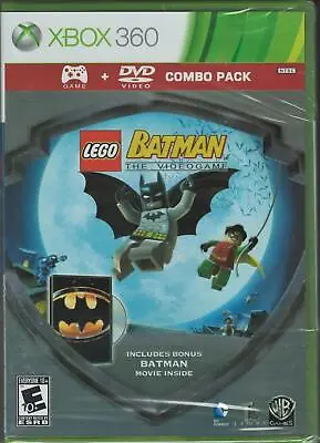 Lego Batman The Videogame With Batman Movie Combo Pack Xbox 360 (Brand New Facto • $28.98