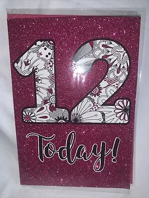 12th Birthday Card For Girl / Birthday Card For Twelve Year Old  2 Styles • £1.49