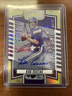 2023 Absolute Signatures Gold Stars Kirk Cousins 4/10 Minnesota Vikings Auto • $75