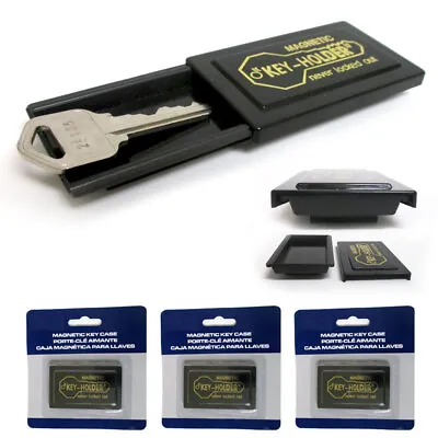 3 Magnetic Key Case Holder Sticks To Car Hide A Spare Key Storage Safe Hideakey • $12.88