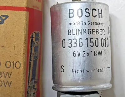 NOS Bosch 0336150010 Flasher 6 Volt 1960-1964 VW TRANSPORTER • $39