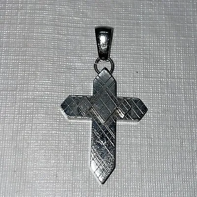 Stainless Steel & Diamond Cross By  Russel Simmons  Pendant NO CHAIN • $50