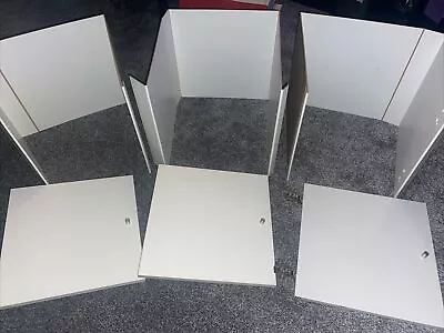 3x White IKEA Kallax Cupboard Inserts (doors Shell And Hinges) 1 Gloss 2 Matt • £10