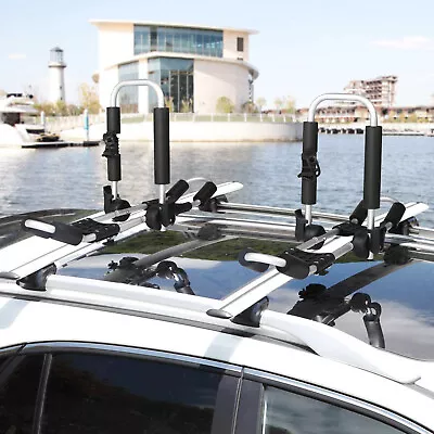 Kariyer Folding Kayak Roof Rack Universal Bilateral Canoe Car Carrier J Style • $95.99